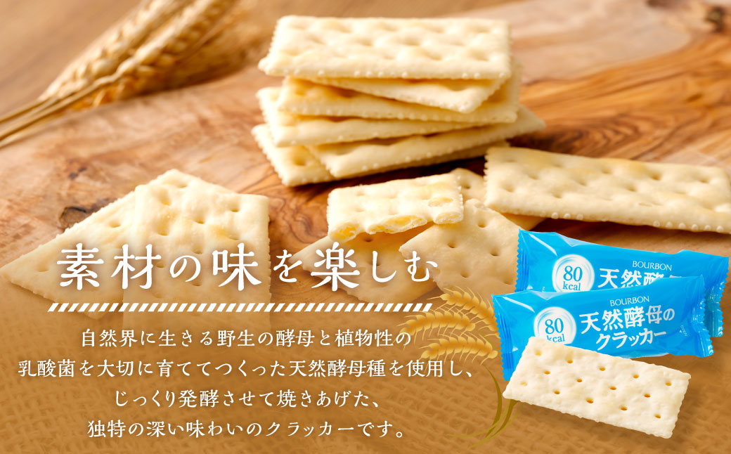 ブルボン「天然酵母のクラッカー」48枚入×6袋　1094012