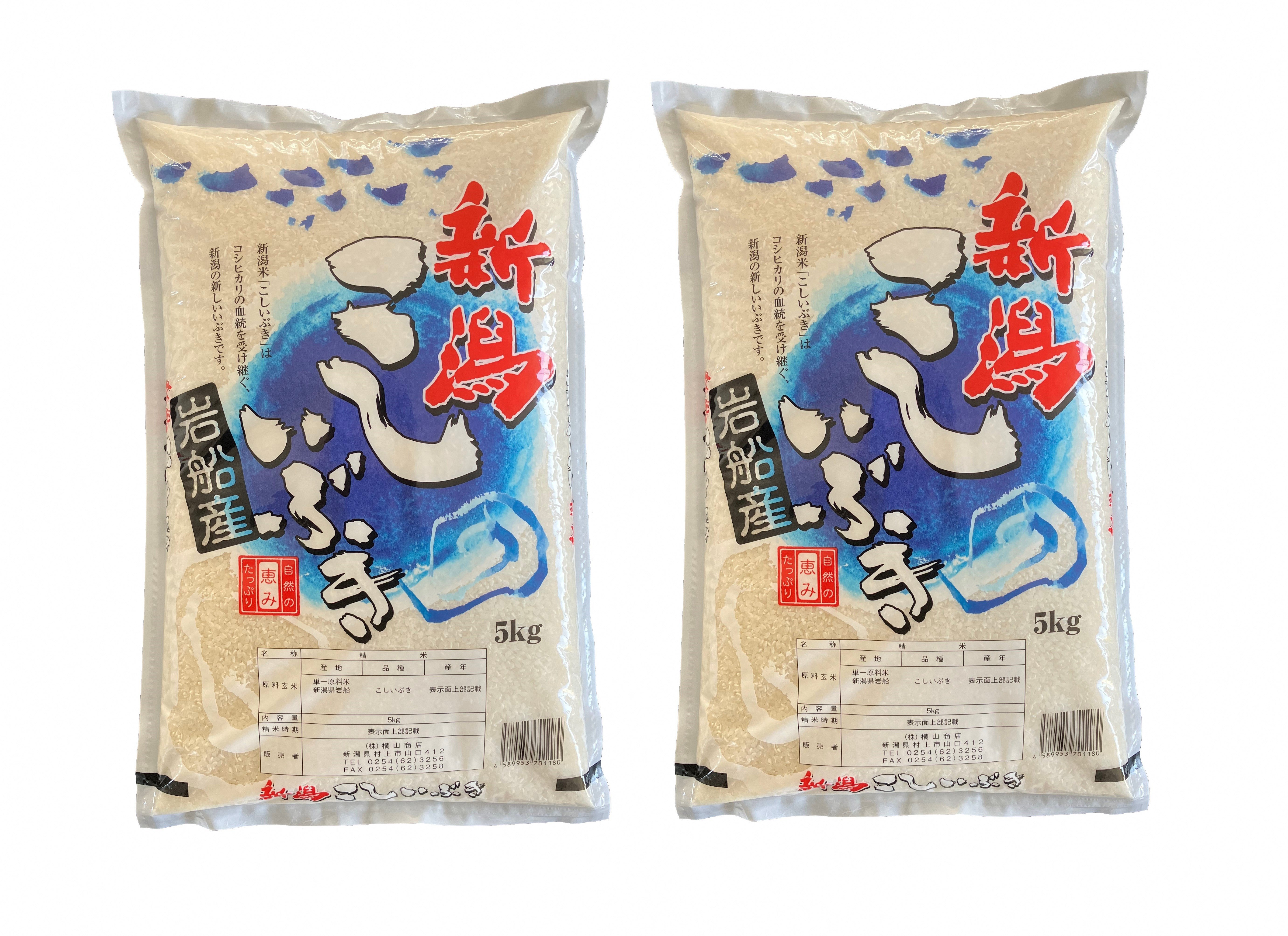 【令和5年産米】 新潟県産 こしいぶき 5kg×2袋（合計10kg） 精米 お米 白米 1033001