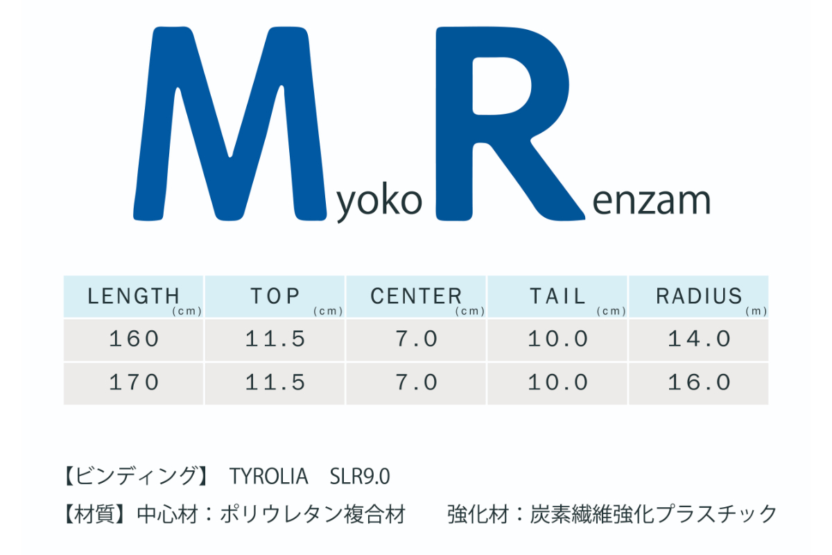 妙高連山スキー MR (MyokoRenzan) (170cm)