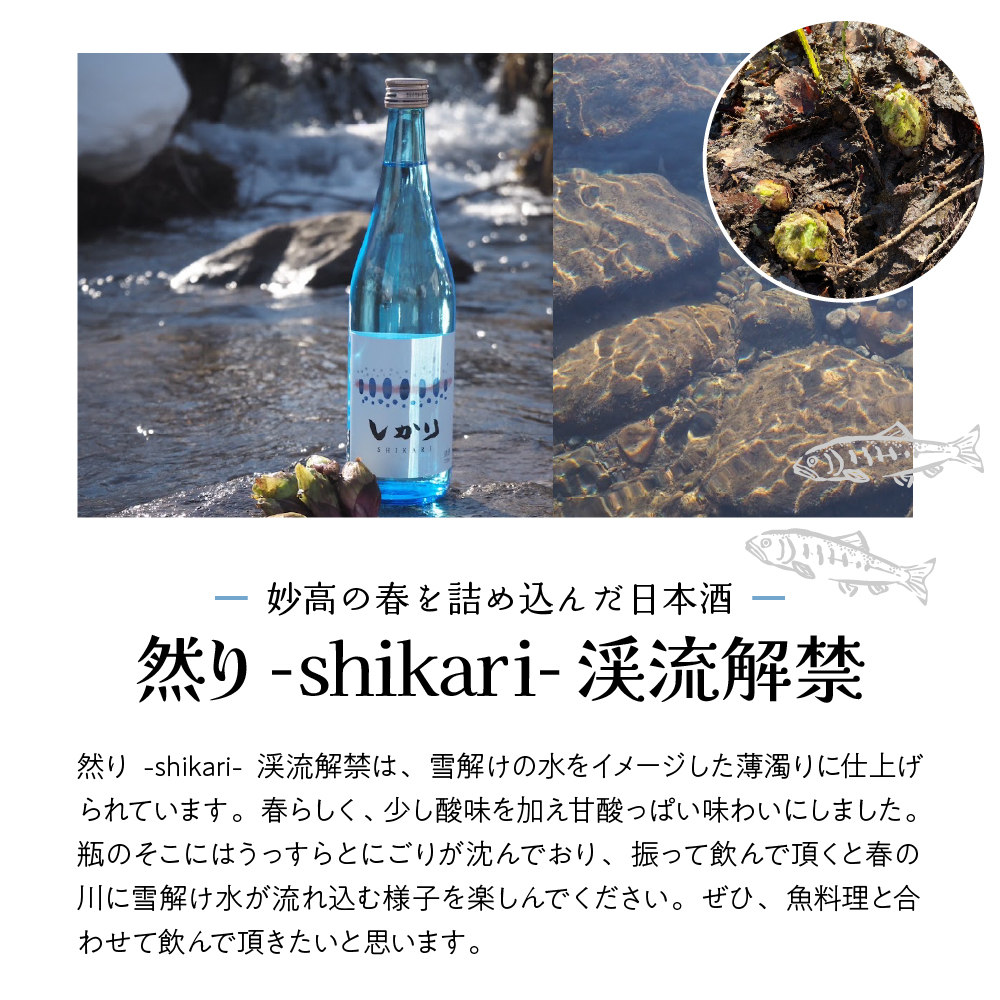 然り-shikari-渓流解禁720ml2本