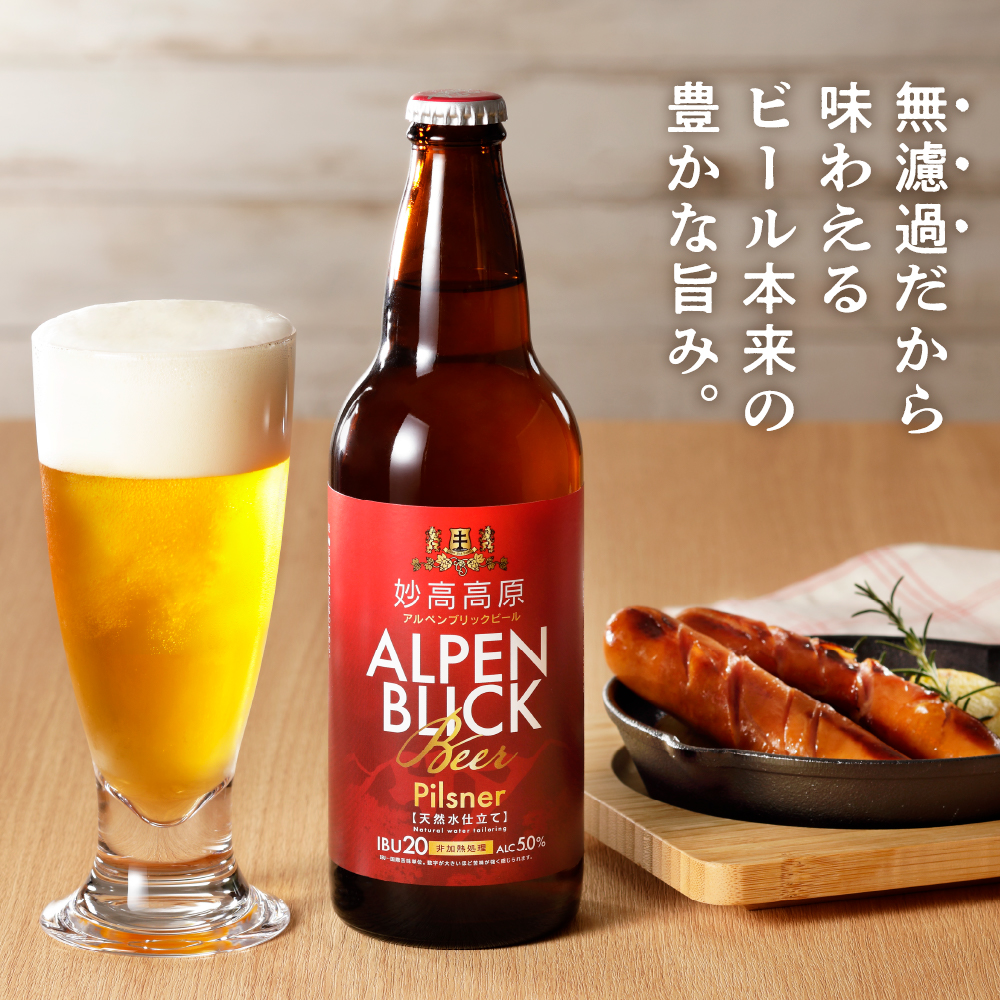 妙高高原アルペンブリックビール６種ギフトセット(500ml×12本)