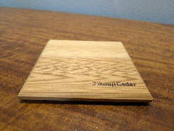 JikoujiCedar コースター 角 | コースター おしゃれ 木 新潟県 五泉市 ふるさと企画