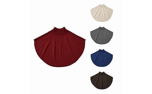 ポンチョケープ maru (エクリュ) ウール100％ 手洗いできる | ポンチョ ケープ ニット 無地 シンプル カジュアル 可愛い 大人 レディース 新潟県 五泉市 有限会社サイフク