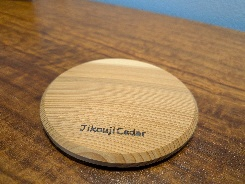 JikoujiCedar コースター 丸 | コースター おしゃれ 木 新潟県 五泉市 ふるさと企画