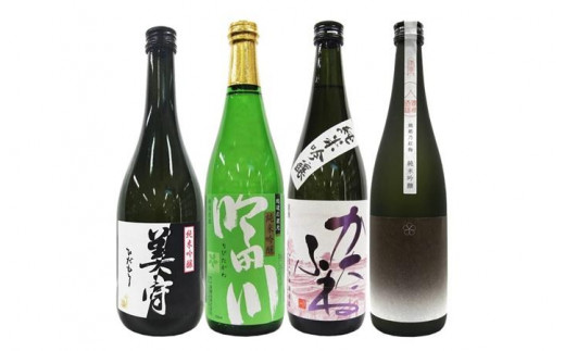 新潟純米吟醸酒 720ml 4本セット 雪中梅・吟田川・かたふね・越路乃紅梅 日本酒 お酒 飲み比べ  雪中梅 吟田川 かたふね 越路乃紅梅 ふるさと納税 人気 新潟 新潟県産 にいがた 上越 上越産