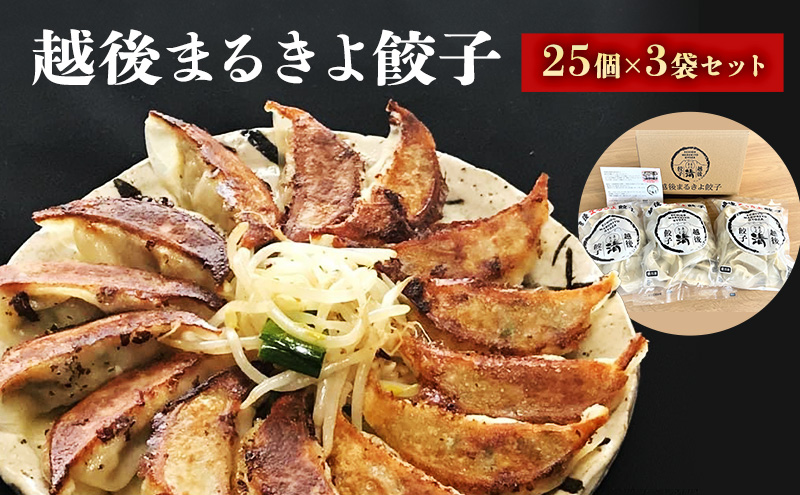 餃子 越後まるきよ餃子 3袋 セット ぎょうざ ギョウザ