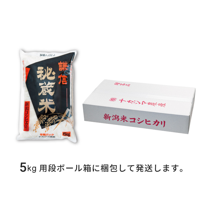 令和7年産 新潟県産 コシヒカリ 5kg 謙信秘蔵米 真空 窒素挿入 冬眠パック 精白米 お米  新潟 新潟米 上越 上越産 上越米 ふるさと納税 上杉謙信 人気