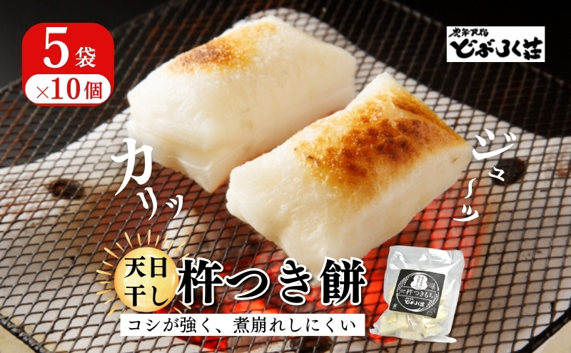 餅 天日干し 「杵つき餅」（10個入り）×5袋 もち お餅