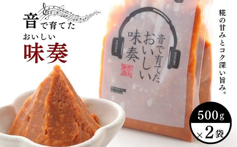 味噌 音で育てたおいしい味奏 500g×2 みそ