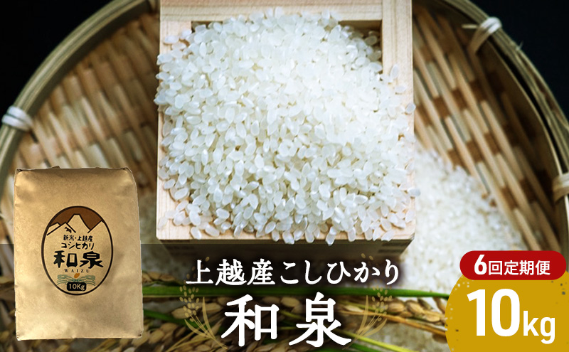 【令和6年産】上越産こしひかり『和泉』10kg 6回定期便 上越市 精米 米