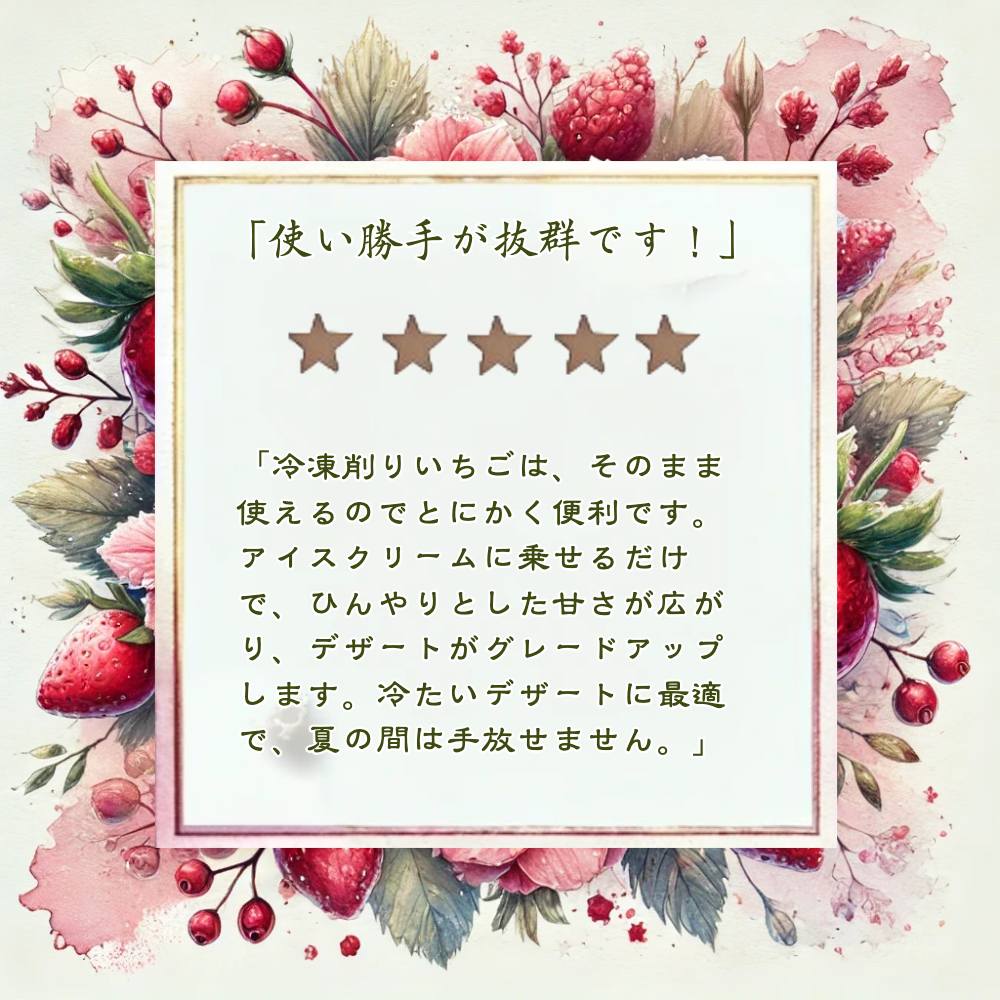 削りいちこ゛越後姫500g 冷凍 イチゴ 苺 果物 フルーツ 新潟