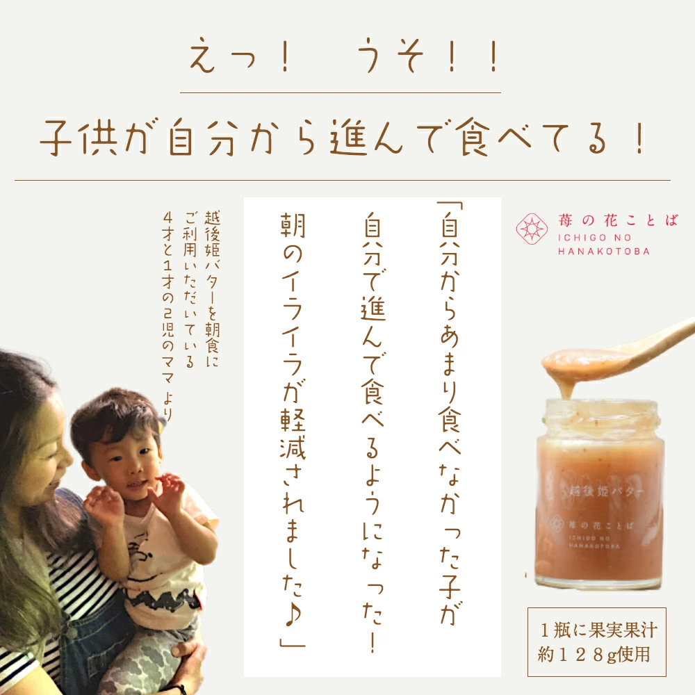 越後姫バター3瓶 いちご イチゴ 苺 加工品 お取り寄せ 新潟