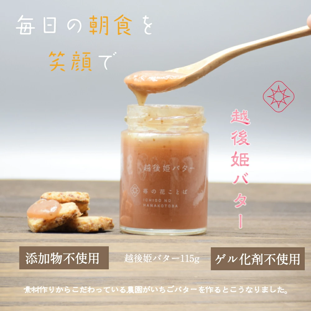 越後姫バター3瓶 いちご イチゴ 苺 加工品 お取り寄せ 新潟