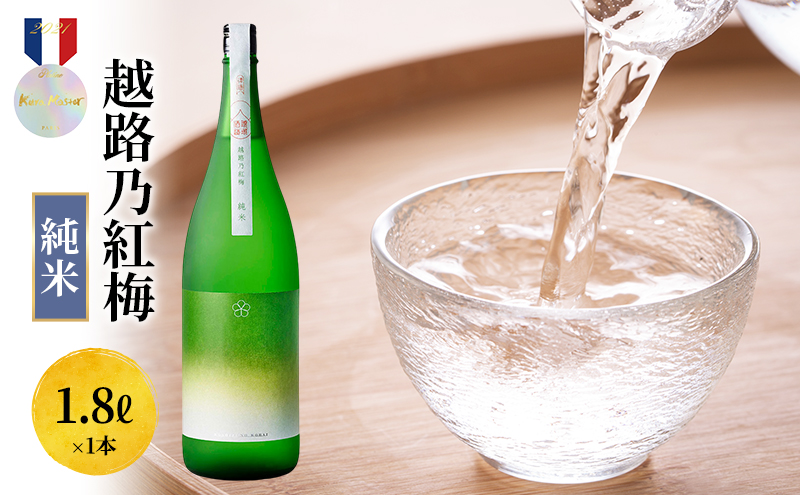日本酒 越路乃紅梅　純米　1.8L お酒 新潟 上越
