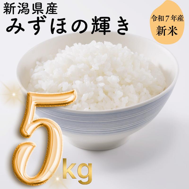 令和7年 新潟県産みずほの輝き 5kg 5キロ 白米 精米 送料無料 上越市 米ヴィレッジさんわ 低温貯蔵 品質管理徹底
