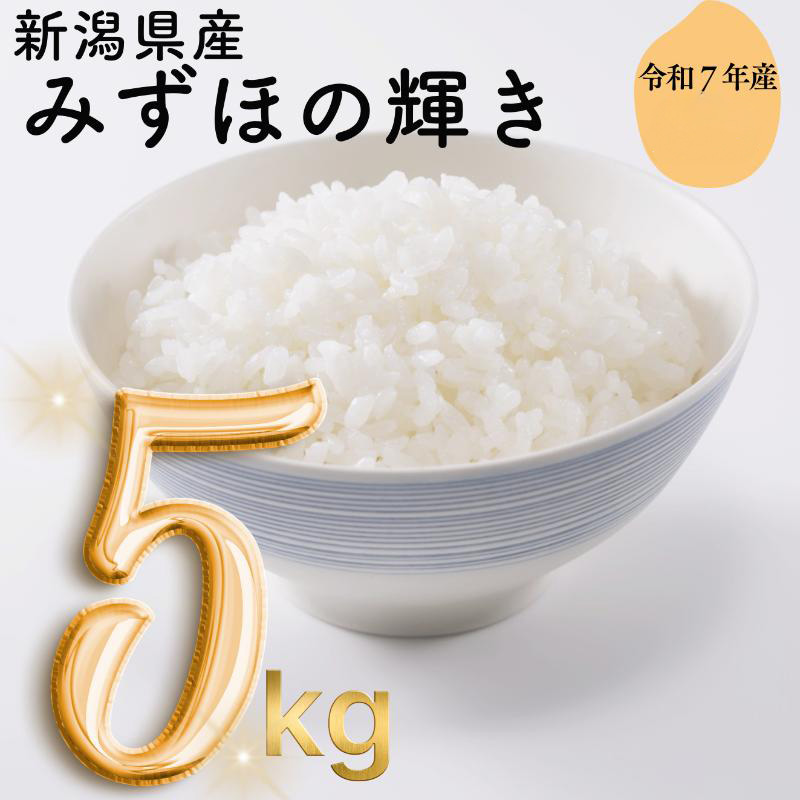 令和7年 新潟県産みずほの輝き 5kg 5キロ 白米 精米 送料無料 上越市 米ヴィレッジさんわ 低温貯蔵 品質管理徹底