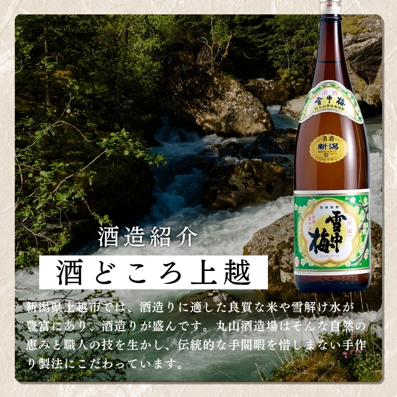酒 雪中梅 普通酒 720ml と 菱ヶ岳の泉 720ml お酒 日本酒 アルコール ギフト 新潟 上越