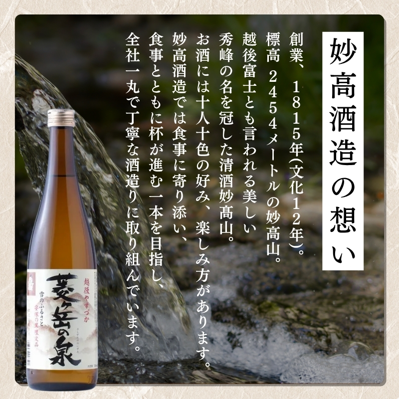 酒 雪中梅 普通酒 720ml と 菱ヶ岳の泉 720ml お酒 日本酒 アルコール ギフト 新潟 上越