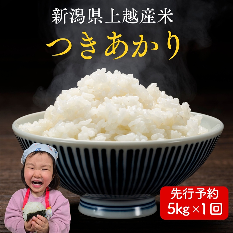 令和8年産　先行予約　上越市産つきあかり　5kg　新米　精米　新潟　米　新潟県　つきあかり　限定　おすすめ　米ヴィレッジさんわ