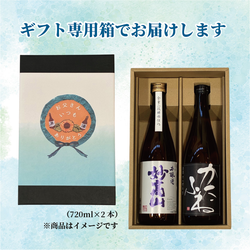 【父の日 ギフト 】上越市 日本酒 天然雪室貯蔵酒 雪中梅 吟田川 2本 飲み比べ セット 新潟 新潟県 上越 地酒 セット お酒 贈答 のし 送料無料