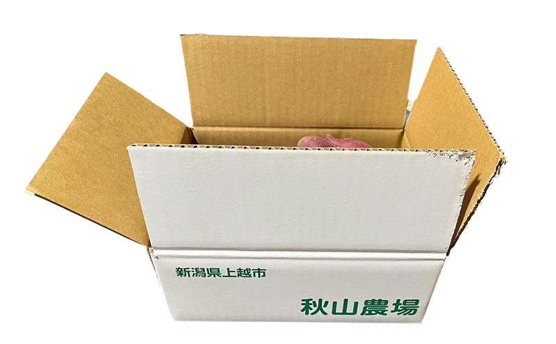 新潟県上越市産 紅はるか サツマイモ さつまいも S-Lサイズ混合 約4kg（2kg×2箱） 秋山農場グリーンプロジェクト