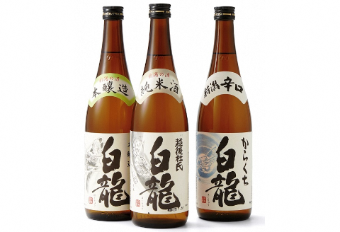 白龍酒造 お勧め日本酒3本セット 1O02013