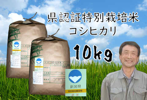 新潟県認証 特別栽培米 コシヒカリ 10kg 1G02020