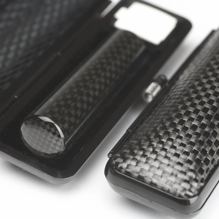 【選べるサイズ】カーボン印鑑1本とカーボンケースセット はんこ 判子 印鑑セット ギフト プレゼント 3M13061