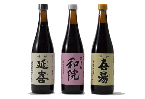 【老舗コトヨ醤油】4回定期便 「越後笹神たより」 720ml×3本 (3ヶ月毎×4回)  濃口 本醸造 万能 だし醤油 醤油 しょうゆ 杉桶 職人技 手作業 調味料 1C47045