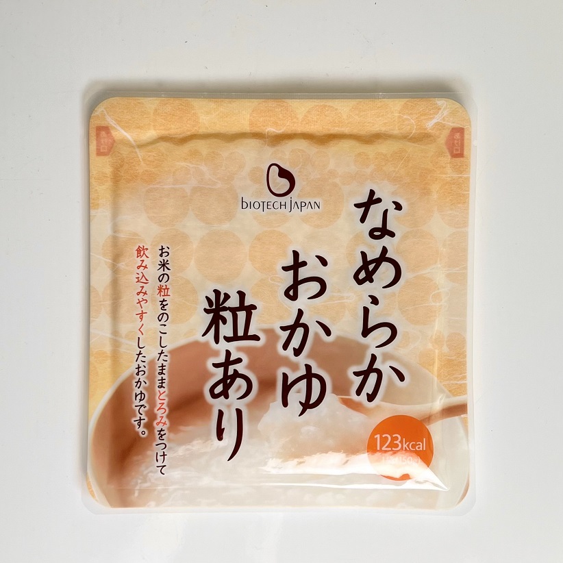 【やわらか食品】【3ヶ月定期便】なめらかおかゆ粒あり（旧：とろみGO） 150g×30個×3回 バイオテックジャパン 1V65047