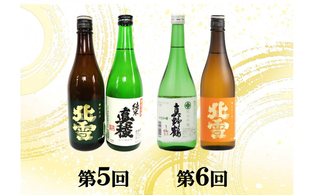 【定期便】佐渡の酒６カ月連続お届けA