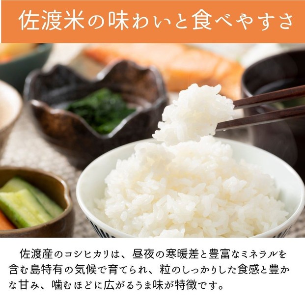 【新潟県佐渡】純粋コシヒカリ＜数量限定＞ 令和７年産 精米【無洗米】5kg 送料無料