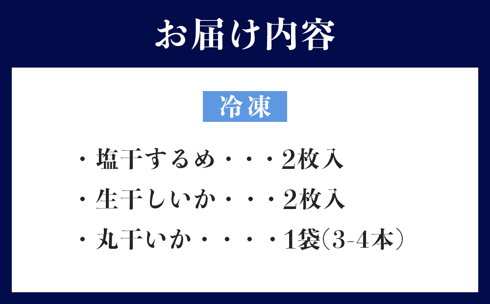 干物 イカ 佐渡沖産 3種 いかづくしセット1 佐渡島いか専門店