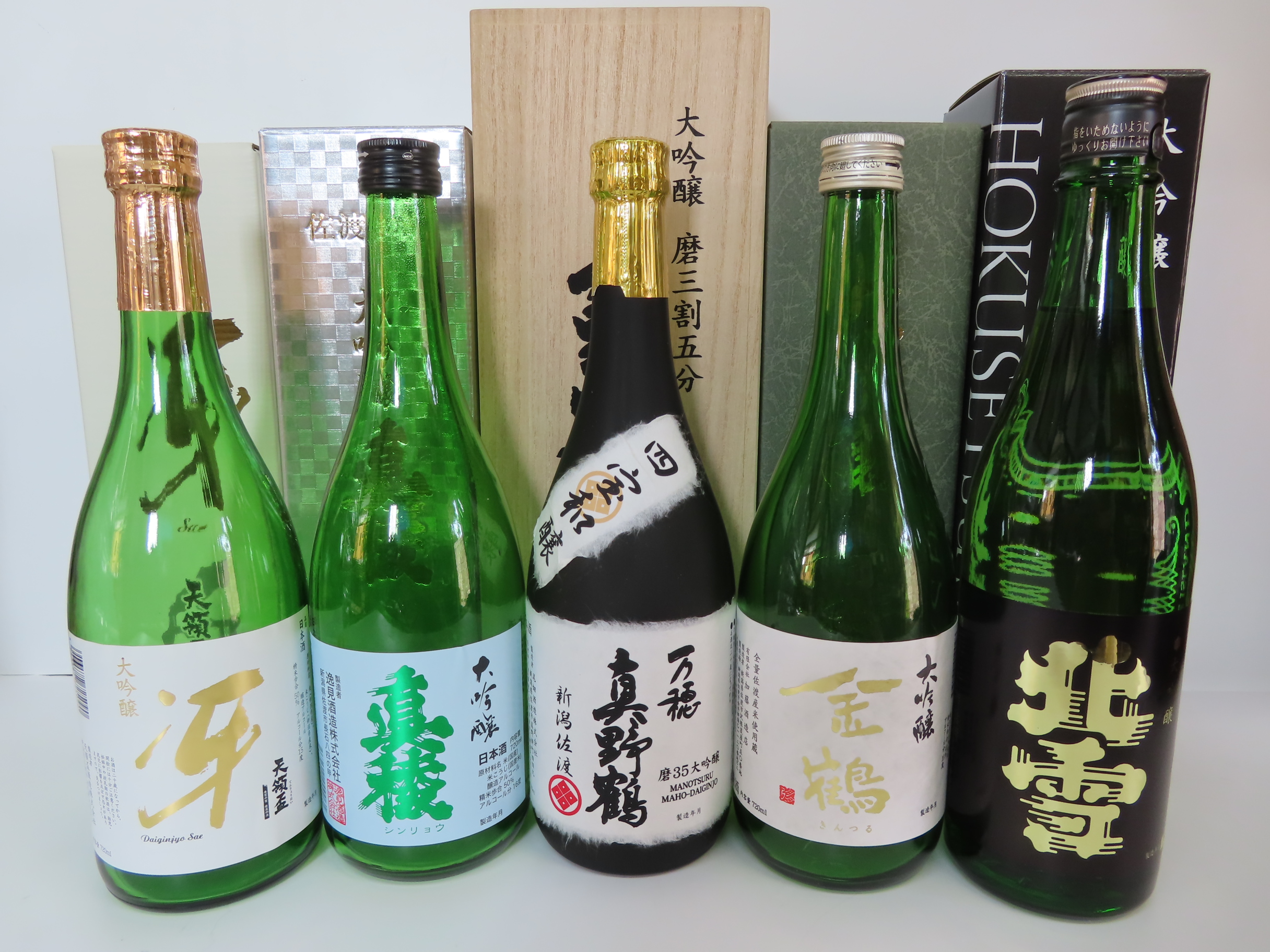 佐渡の銘酒　大吟醸セット　5種(各720ml×1本)