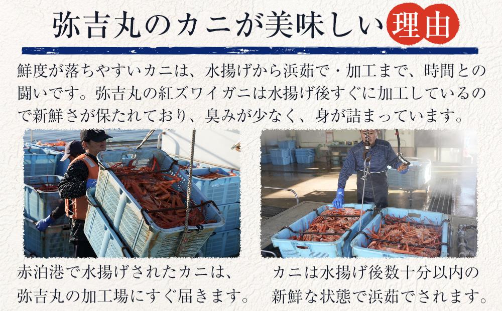 【ふるさと納税】佐渡島直送！浜茹で紅ズワイガニむき身（500ｇ/約20杯分使用）