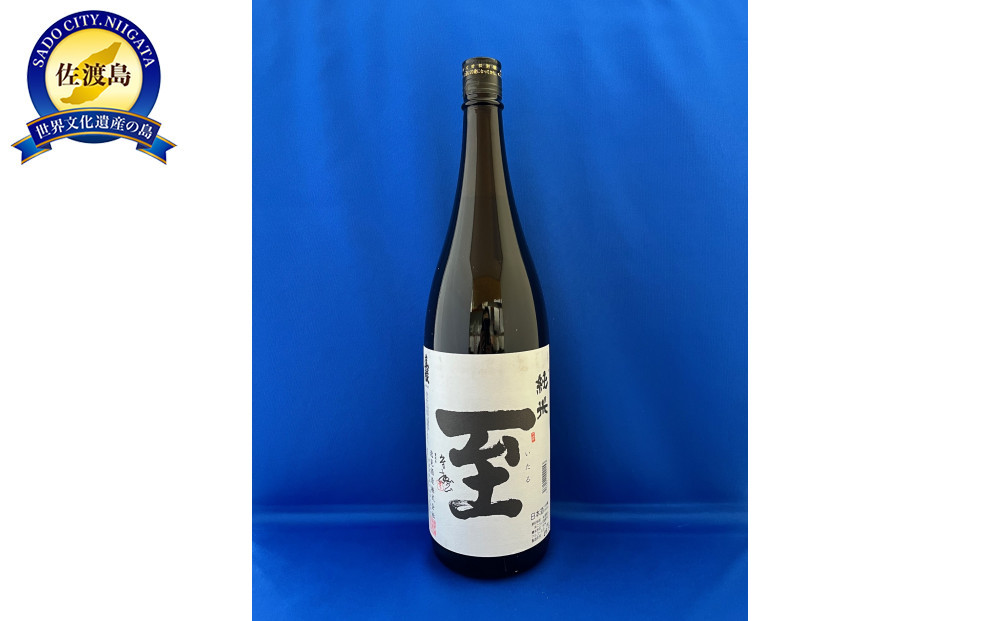 テレビで一躍注目を集めた佐渡地酒「至」純米酒（1.8L×1本）