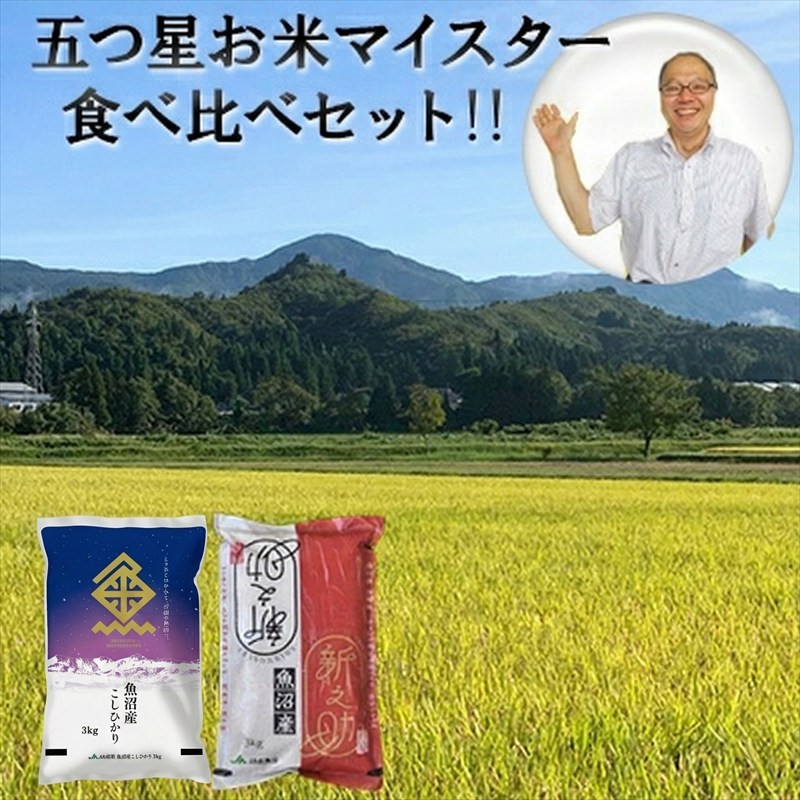 令和7年産 魚沼産 コシヒカリ・魚沼新之助 食べ比べセット お米 新潟県産