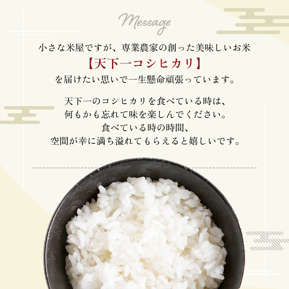 定期便 魚沼産 天下一コシヒカリ 5kg 全 6回 （ 米 コシヒカリ こしひかり 定期 お米 こめ コメ おこめ 白米 魚沼 新潟 魚沼産コシヒカリ 魚沼産こしひかり お楽しみ ） 新潟県 