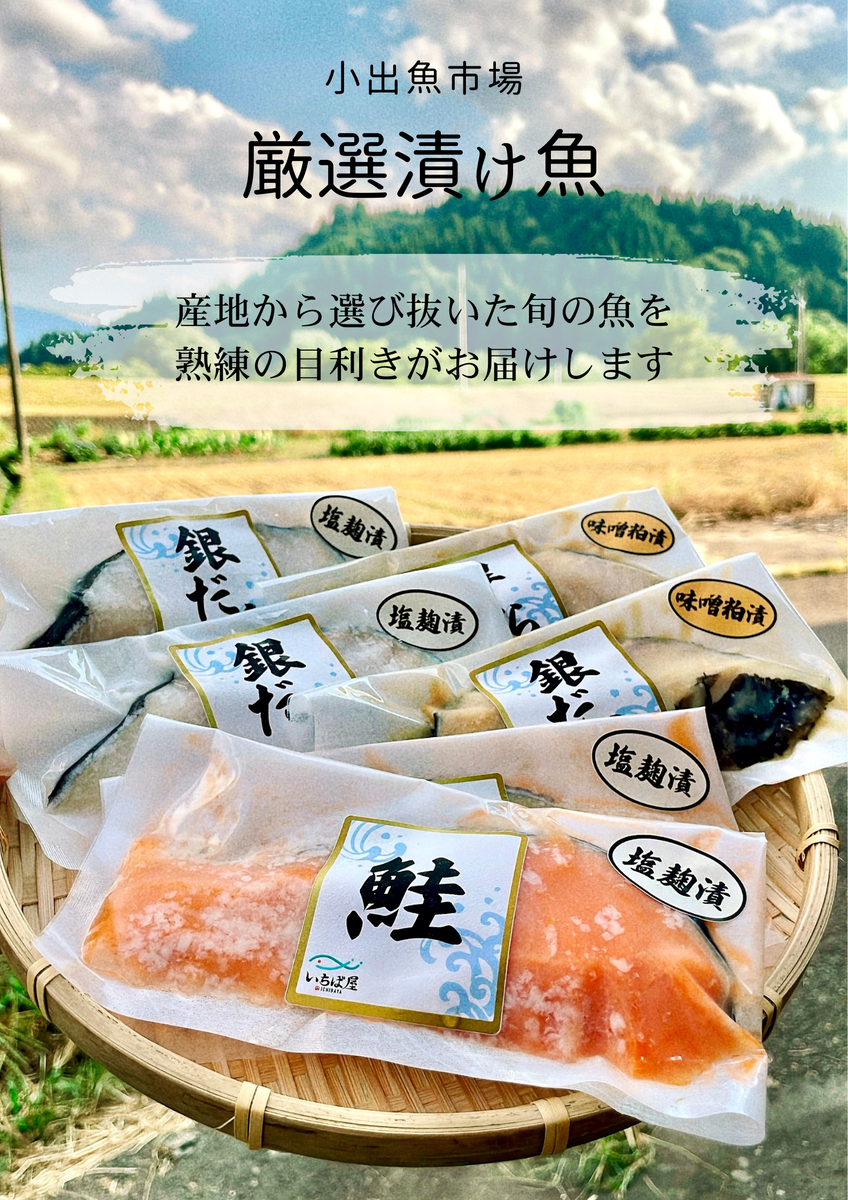 【銀だら】【鮭】八海山の塩麹・酒粕味噌漬け 6切入