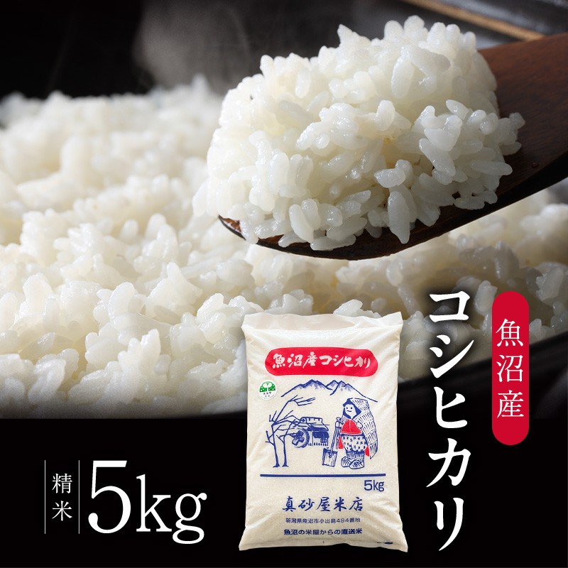 令和7年産 真砂屋厳選 魚沼産コシヒカリ（精米）5kg お米 コメ こしひかり 新潟県 魚沼市 魚沼