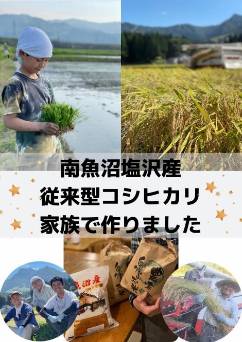 【魚沼産コシヒカリ　精白米５ｋｇ】南魚沼塩沢産　従来型コシヒカリ
