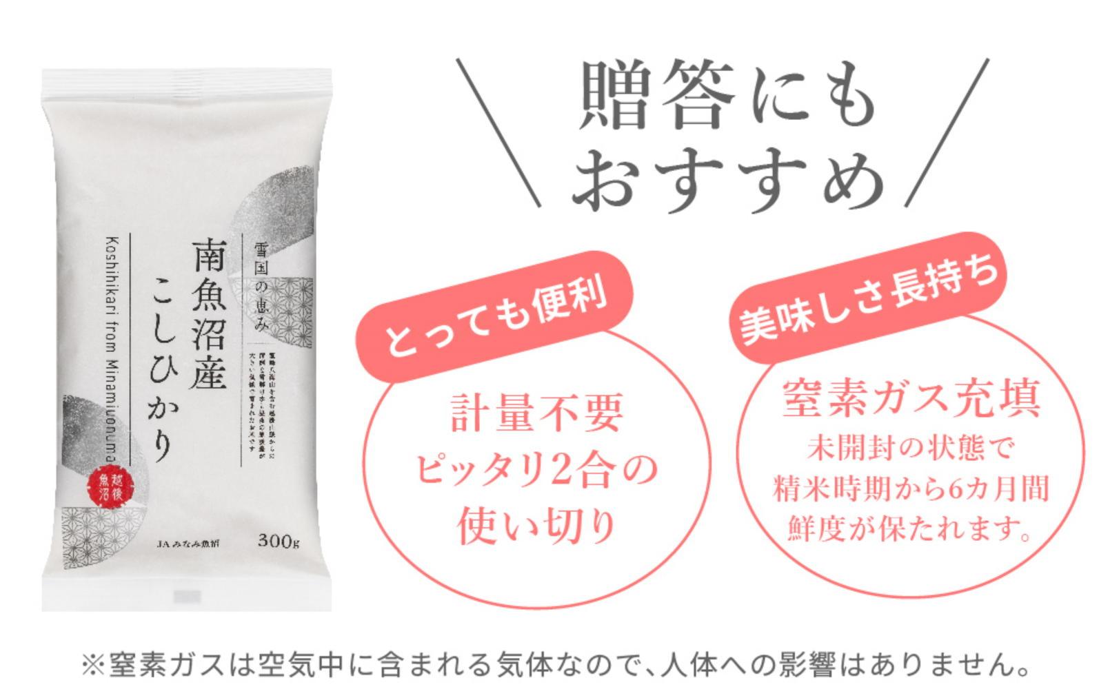 【JAみなみ魚沼定期便】南魚沼産こしひかり（窒素充填2合パック10袋入×全9回）