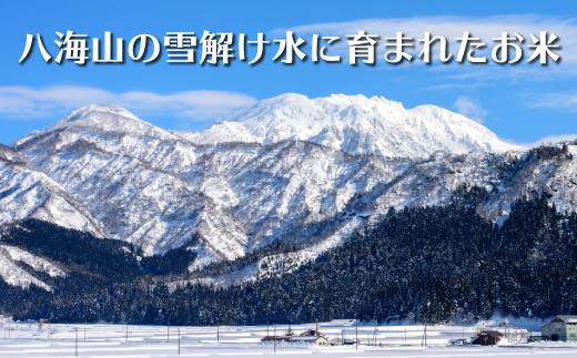 【頒布会】南魚沼産コシヒカリ　八富米　農薬7割減の特別栽培米　白米５ｋｇ×全6回