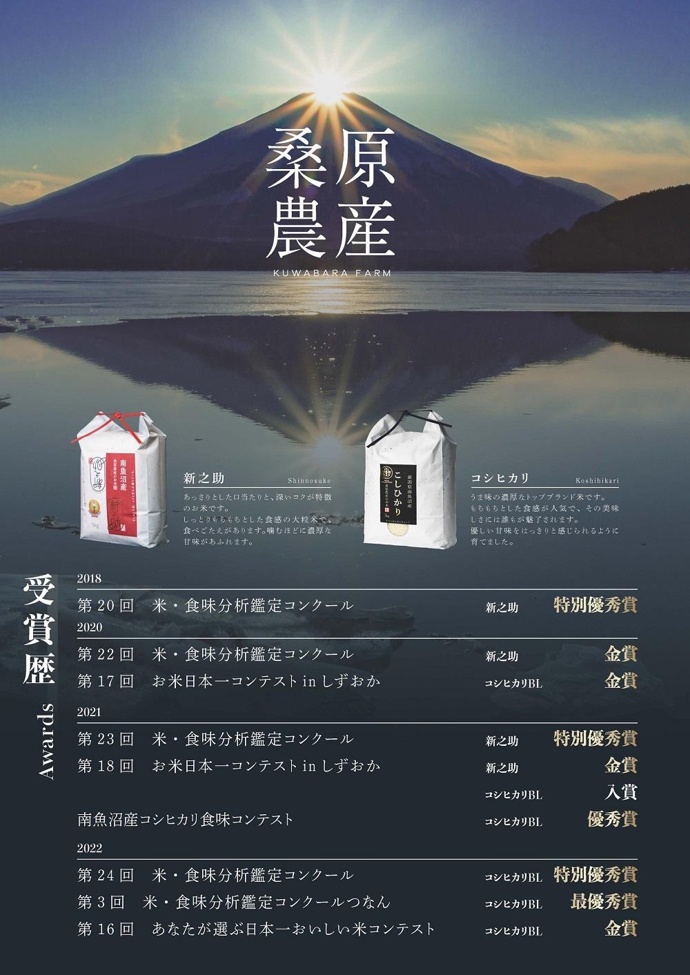 【令和6年産新米予約】日本のお米の最高峰　南魚沼産コシヒカリ10kg (5kg×2)