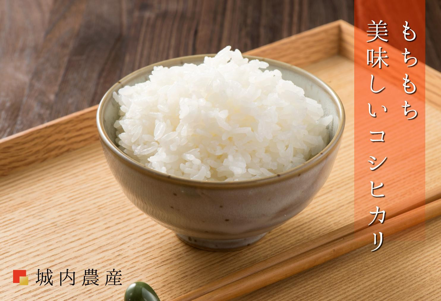【令和７年産】南魚沼産コシヒカリ　白米４kg（２ｋｇ×２）【５割減農薬栽培米】城内農産