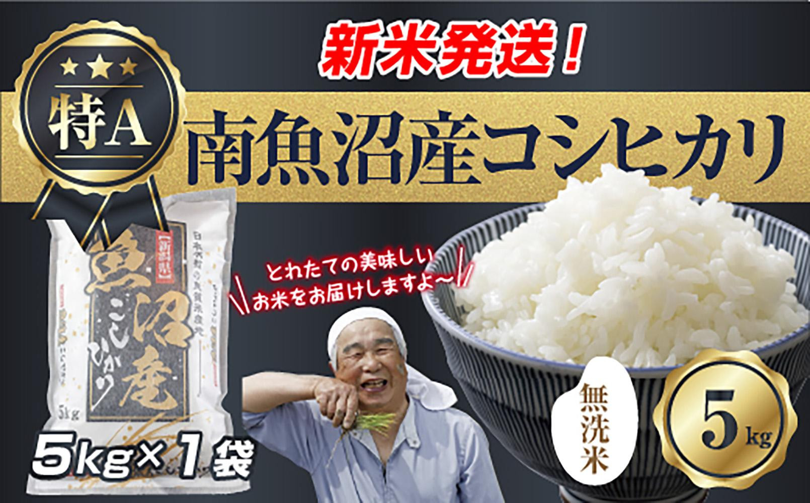 「無洗米」 令和7年産 新潟県 南魚沼産 コシヒカリ お米 5kg  精米済み（お米の美味しい炊き方ガイド付き） お米 こめ 白米 こしひかり 食品 人気 おすすめ 送料無料 魚沼 南魚沼 南魚沼市 新潟県産 新潟県 精米 産直 産地直送 お取り寄せ【2025年10月上旬より順次発送予定】