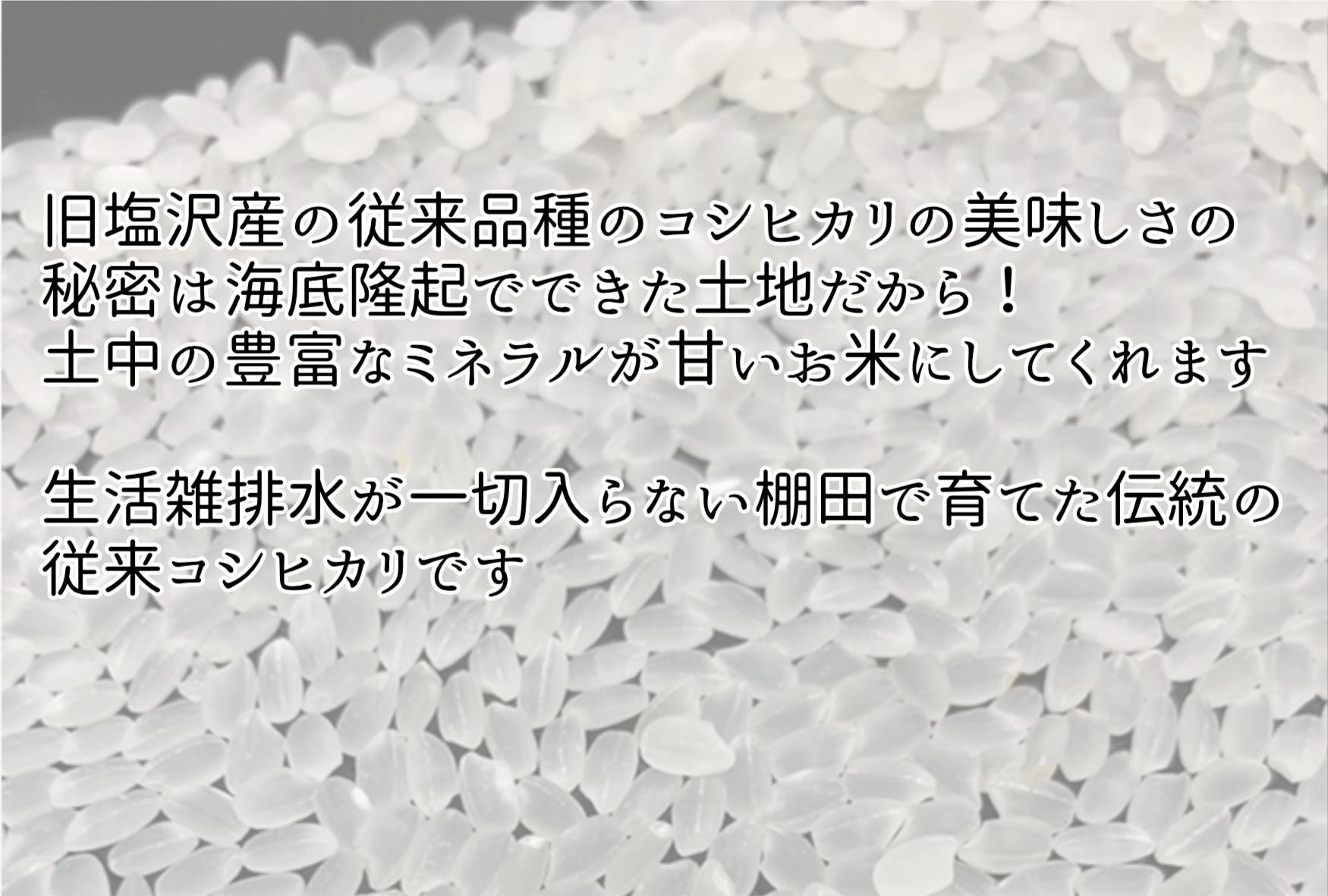 【新米】R6年産 南魚沼塩沢産コシヒカリ　白米５kg