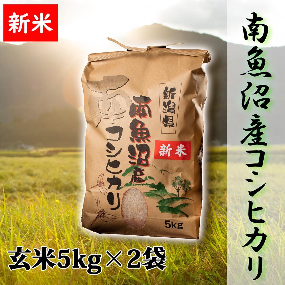 【予約】【令和6年産 新米】【高級】南魚沼産こしひかり5kg×2袋（玄米）新潟県 特A地区の美味しいお米。