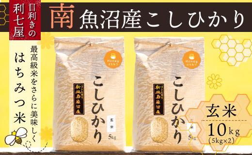 【令和6年産 新米予約】南魚沼産コシヒカリ『はちみつ米』玄米10kg×全12回【新潟県 特A地区】【令和6年10月上旬より順次発送予定】