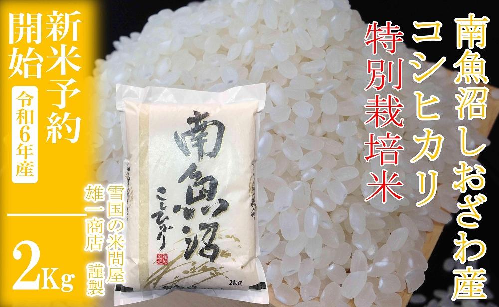 【新米予約・令和6年産】精米2Kg ※特別栽培※生産者限定 南魚沼しおざわ産コシヒカリ